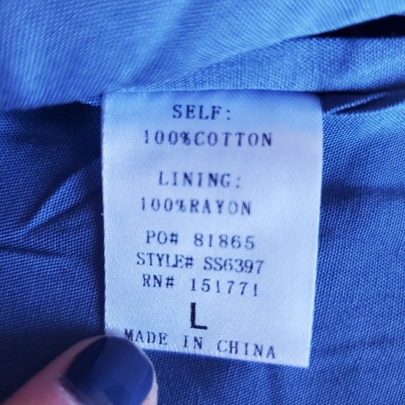 Le Lis Collection Y2K Preppy Chambray Blue Belted Skirt Medium/Large - Picture 5 of 7